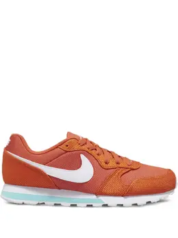 Nike: Оранжевые кроссовки  Swoosh