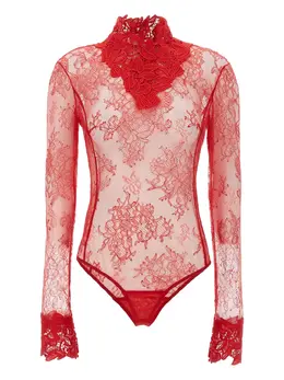 Blumarine: Боди с растительным принтом 