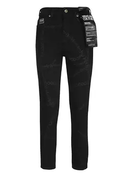 Versace Jeans Couture: Чёрные джинсы 