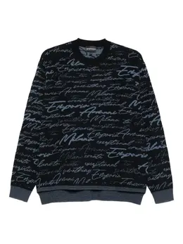 Emporio Armani: Синий свитер 