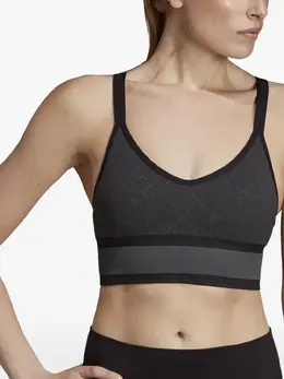 adidas: Чёрный бюстгальтер 