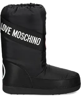 Love Moschino: Чёрные ботинки 