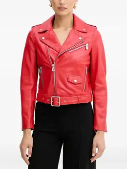 PINKO: Кожаная куртка 
