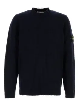 Stone Island: Синий свитер 