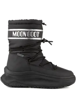 Moon Boot: Чёрные ботинки 