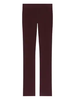 Courrèges: Бордовые брюки 