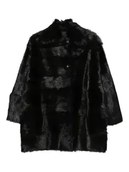 Alberta Ferretti: Коричневое пальто 