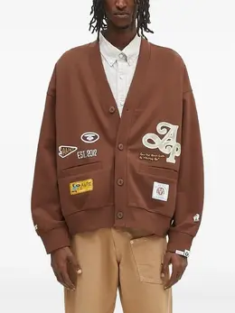 AAPE BY *A BATHING APE®: Коричневый кардиган 
