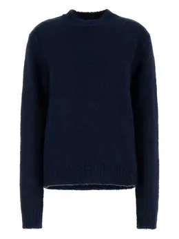 Jil Sander: Синий свитер 