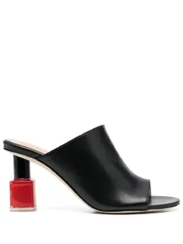 LOEWE: Чёрные сандалии 