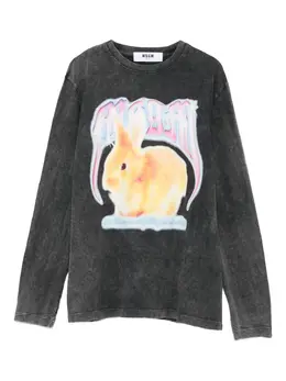 MSGM: Футболка из кролика 