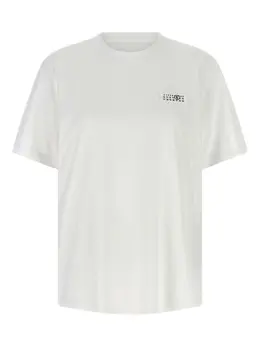 MM6 Maison Margiela: Белая футболка 
