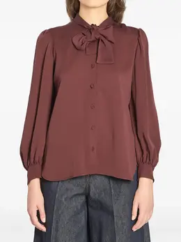 Max Mara: Блуза с рукавами-фонариками 