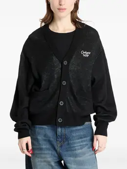 Carhartt WIP: Чёрный кардиган 