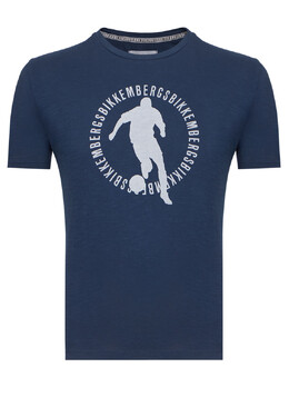 Bikkembergs: Синяя футболка 
