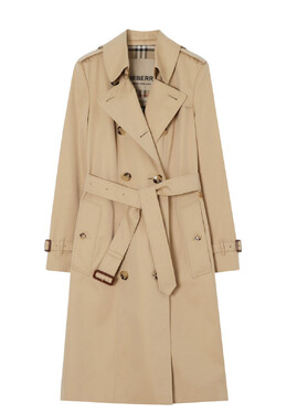 Burberry: Бежевый плащ 