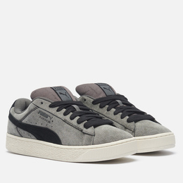 Puma: Серые кроссовки  Suede