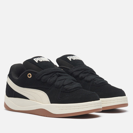 Puma: Чёрные кроссовки  Suede