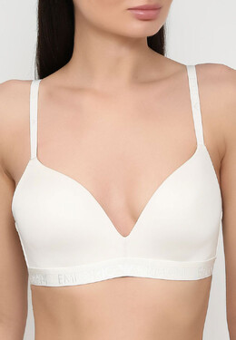 Emporio Armani Underwear: Бежевый бюстгальтер 