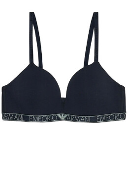 Emporio Armani Underwear: Синий бюстгальтер 