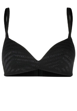 Emporio Armani Underwear: Чёрный бюстгальтер 