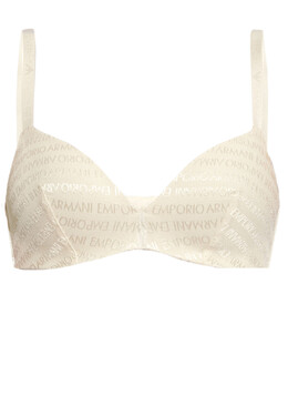 Emporio Armani Underwear: Бежевый бюстгальтер 