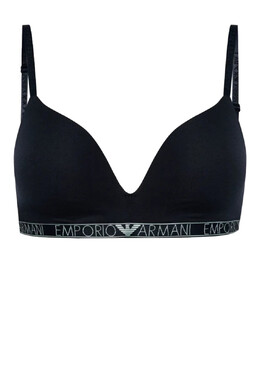 Emporio Armani Underwear: Чёрный бюстгальтер 