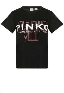 Pinko: Чёрная футболка 