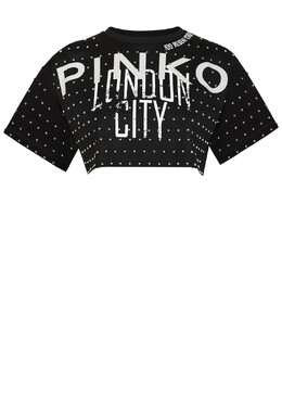 Pinko: Чёрная футболка 
