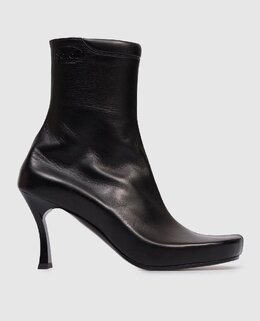 Balenciaga: Чёрные ботинки 