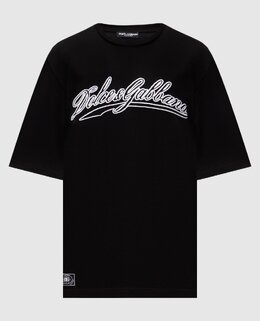 Dolce&Gabbana: Чёрная футболка 