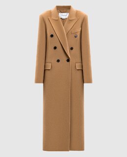 Victoria Beckham: Бежевое пальто 
