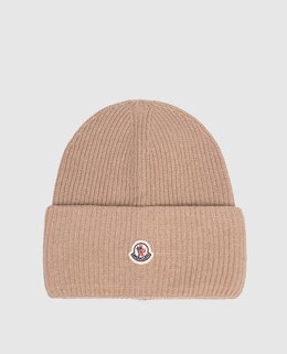 Moncler: Коричневі шапки 