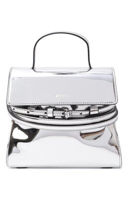 Moschino: Серебристая сумка 