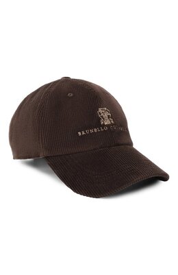 Brunello Cucinelli: Коричневая кепка 