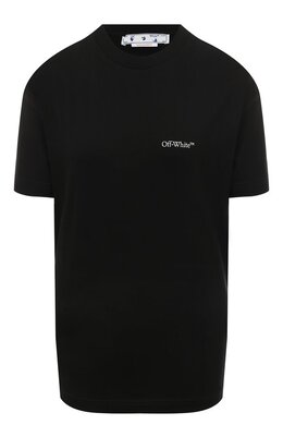 Off-White: Хлопковая футболка 