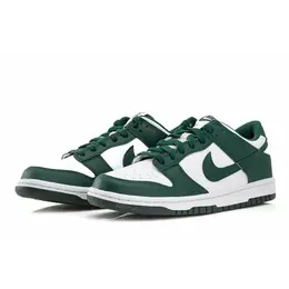 NIKE: Зелёные кроссовки  Dunk Low