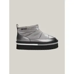 Tommy Jeans: Серебристые ботинки 