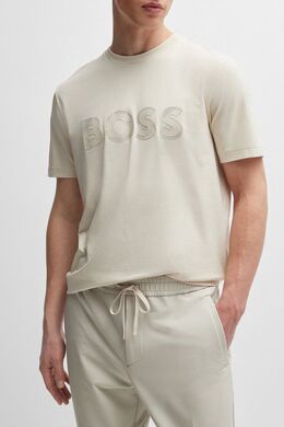 BOSS: Хлопковая футболка 