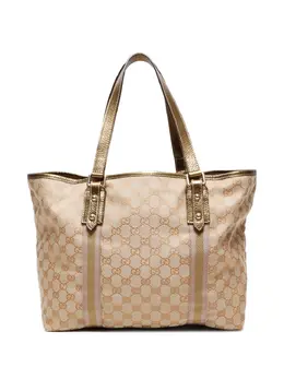 Gucci Pre-Owned: Бежевая сумка-шоппер 