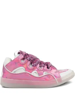 Lanvin: Розовые кроссовки  Curb