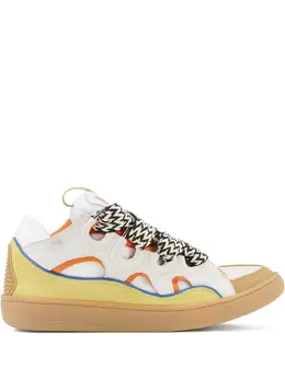 Lanvin: Белые кроссовки  Curb