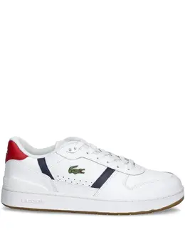 Lacoste: Белые кроссовки  T-clip