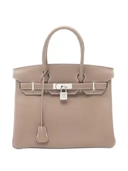 Hermès Pre-Owned: Коричневая сумка-шоппер 