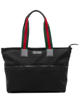 Gucci Pre-Owned: Чёрная сумка-шоппер 