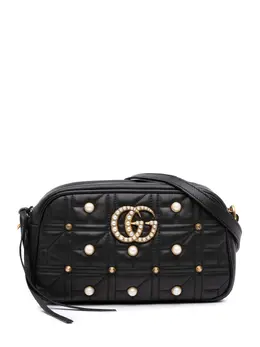 Gucci Pre-Owned: Чёрная сумка через плечо 