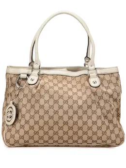 Gucci Pre-Owned: Коричневая сумка-шоппер 