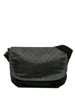 Gucci Pre-Owned: Чёрная сумка через плечо 