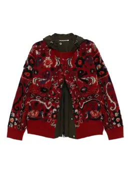 sacai: Куртка с растительным принтом 