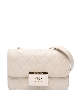 CHANEL Pre-Owned: Белая сумка через плечо 